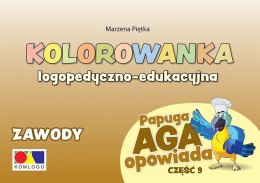 Kolorowanka Papuga Aga opowiada cz.9 Zawody