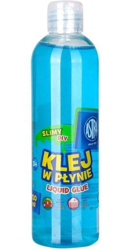 Klej w płynie transparentny niebieski 250ml ASTRA