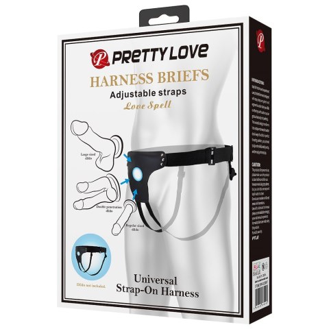 STRAP-ON PRETTY LOVE HARNESS BRIEFS LOVE SPELL 80-118CM 05-1531