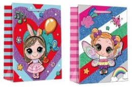 Torebka prezentowa L Dziewczynka szerokie dno