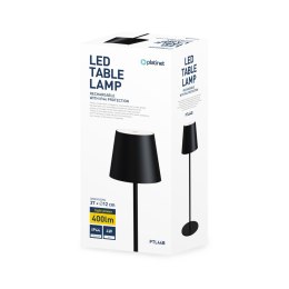 PLATINET TABLE PORTABLE LAMP LAMPA PRZENOŚNA WODOOPORNA WATERPROOF IP44 REGULATION RECHARGABLE BLACK [45925]