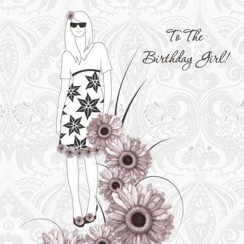 Karnet Swarovski kwadrat CL0110 Urodziny dziewczyn