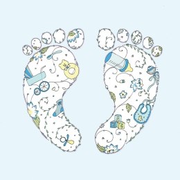 Karnet Swarovski kwadrat CL1909 Narodziny chłopiec