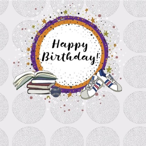 Karnet Swarovski kwadrat CL0218 Urodziny książki