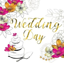 Karnet Swarovski kwadrat CL1417 Ślub kwiaty