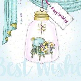 Karnet Swarovski kwadrat CL2811 Urodziny Fotel