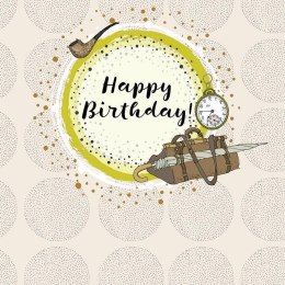 Karnet Swarovski kwadrat CL0215 Urodziny walizka