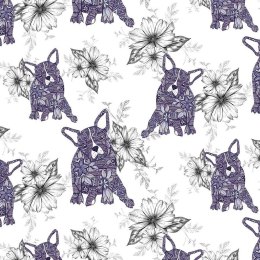 Karnet Swarovski kwadrat CL0404 Etniczne psy