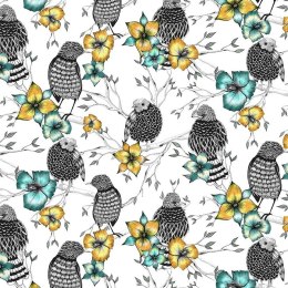 Karnet Swarovski kwadrat CL0409 Etniczne ptaki