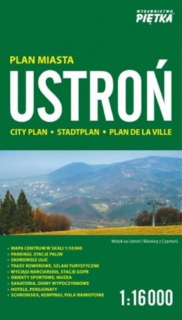 Ustroń 1:16 000 plan miasta PIĘTKA