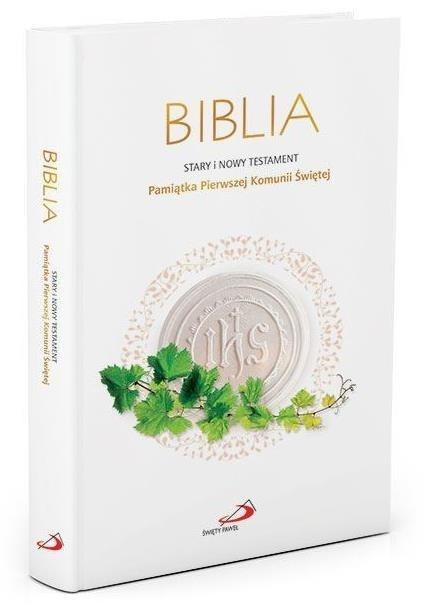 Biblia ST i NT- Pamiątka Pierwszej Komunii Świętej