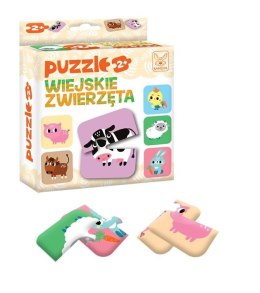 Puzzle Wiejskie Zwierzęta 2+