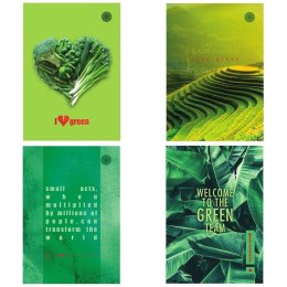 Brulion A5/96K kratka Think Green (5szt)