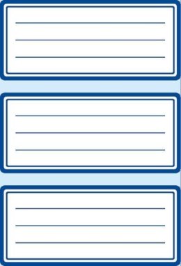 Naklejki szkolne ramki granatowe 18szt