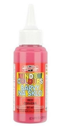 Farba witrażowa 60ml czerwona