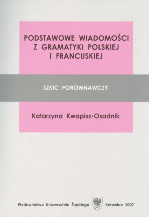 Podstawowe wiadomości z gramatyki PL-FR