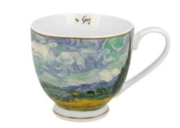 Porcelanowy kubek na stopce Van Gogh Wheat Field 530 ml