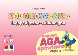 Kolorowanka Papuga Aga opowiada cz.4 - L, R