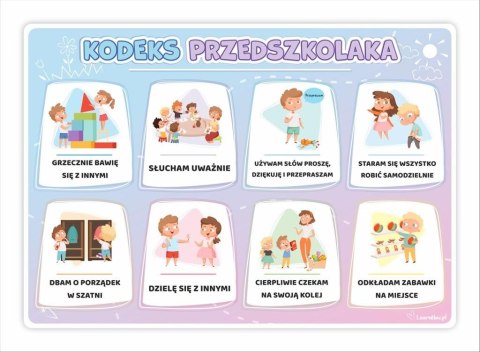 Plakat edukacyjny - Kodeks przedszkolaka A3