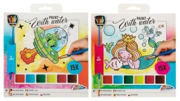 Maluj wodą z pędzlem mix