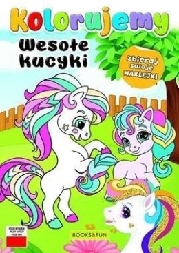 Kolorujemy. Wesołe kucyki