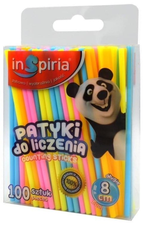 Patyki do liczenia okrągłe 8cm 100szt