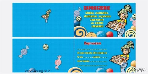 Zaproszenia Young nr 02 (opakowanie 10 szt)