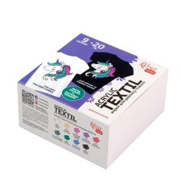 Farby do tkanin Unicorn 20ml 9 kolorów