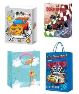 Torebka prezentowa XXL Pojazdy