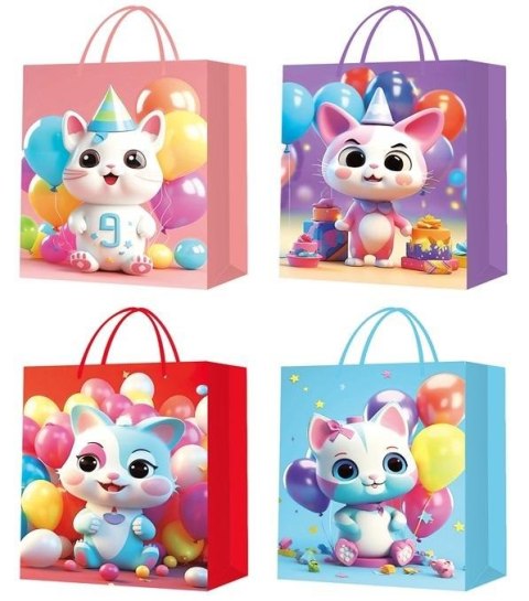 Torebka prezentowa L Kotki