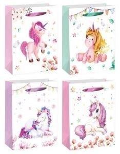 Torebka prezentowa M Jednorożec mix