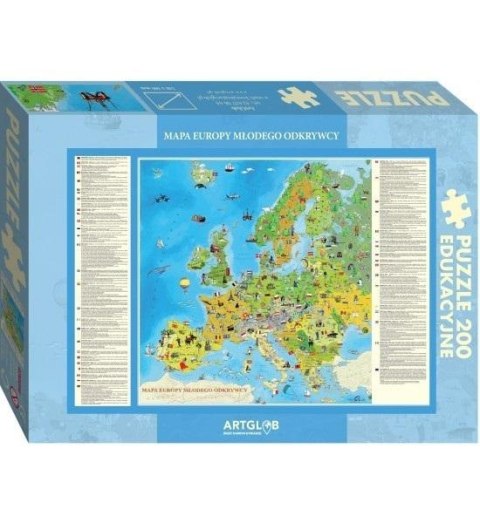 Puzzle 200 - Europa Młodego Odkrywcy