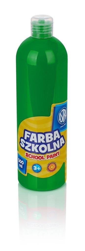 Farba szkolna zielona jasna 500ml ASTRA