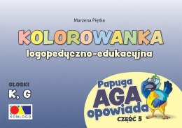 Kolorowanka Papuga Aga opowiada cz.5 - K, G