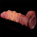 10.5'' DUAL LAYERED PLATINUM SILICONE COCK WI 24-0531