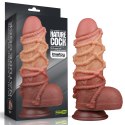 9.5'' DUAL LAYERED PLATINUM SILICONE COCK WIT 24-0533