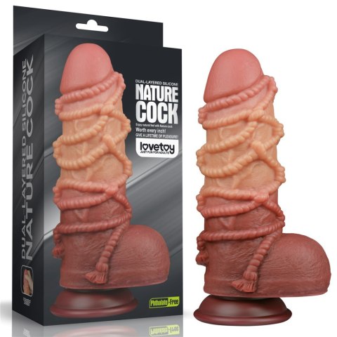 9.5'' DUAL LAYERED PLATINUM SILICONE COCK WIT 24-0533