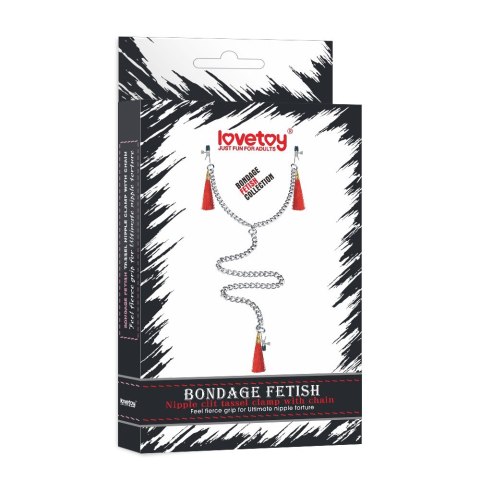 NIPPLE CLIT TASSEL CLAMP WITH CHAIN 24-0536