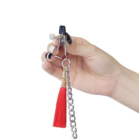 NIPPLE CLIT TASSEL CLAMP WITH CHAIN 24-0536