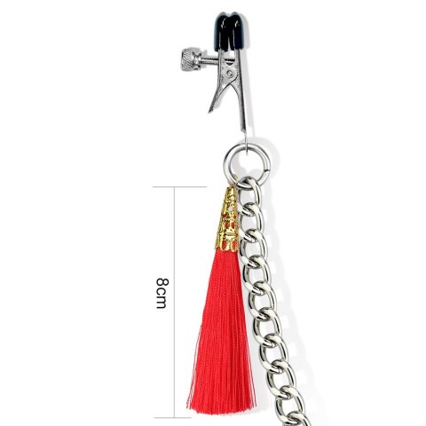 NIPPLE CLIT TASSEL CLAMP WITH CHAIN 24-0536