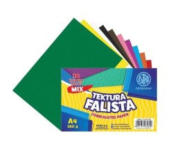 Tektura falista A4 160g 10 kolorów ASTRA