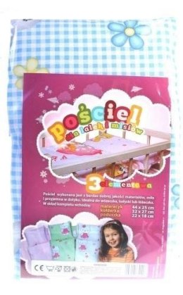 Pościel do łóżeczka dla lalek i misiów MIX