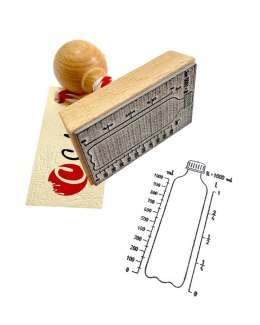Stempel pojemność butelka edukacyjna