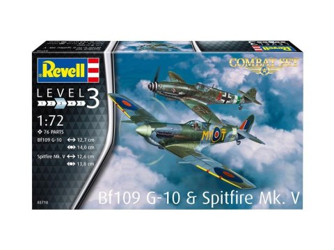 Samolot 1:72 Me BF-109G-10 & Spitfire Mk.V