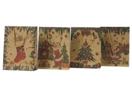 Torebka prezentowa z motywem świątecznym MIX