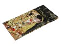 Etui na okulary, miękkie - G. Klimt, Pocałunek, czarne tło(CARMANI)