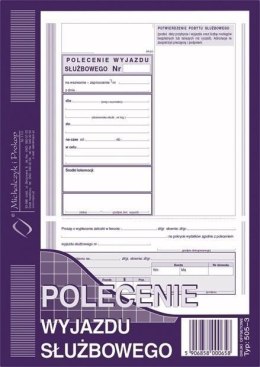 Polecenie wyjazdu służbowego 505-3