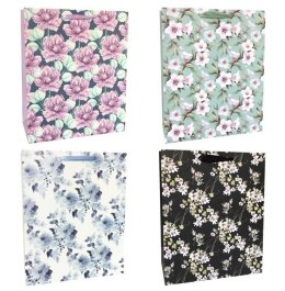 Torba prezentowa 18x23 jaśmin, czarny bez mix