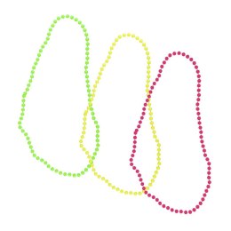 Komplet naszyjników neon 3szt