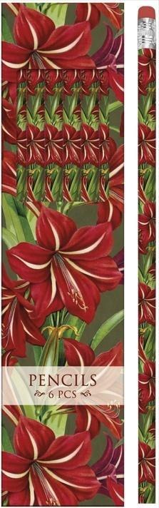 Ołówki ozdobne Gwiazda Betlejemska 6 sztuk BN